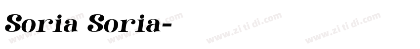 Soria Soria字体转换